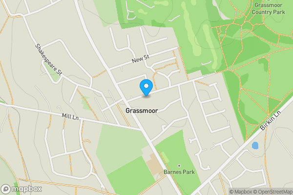Map location for 16 Chapman Lane, Grassmoor, Chesterfield, Derbyshire S42 5EN