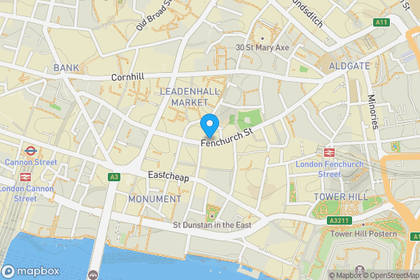 Map location for 141-142 Fenchurch Street, London, EC3M 6BL