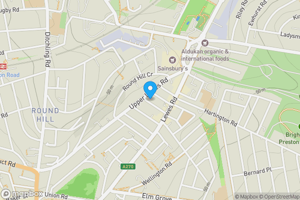 Map location for 14 Edinburgh Road, Brighton, East Sussex, BN2 3HY