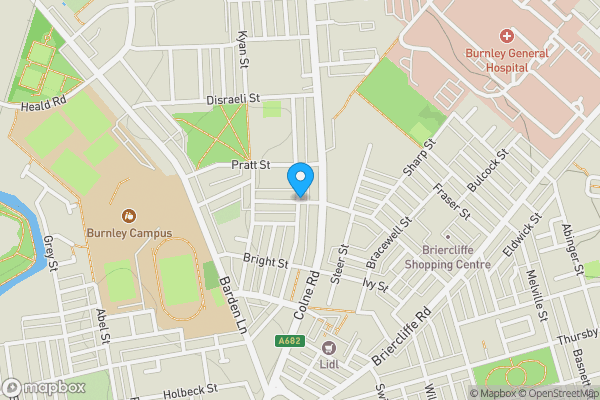 Map location for Murray Street, BURNLEY, Lancashire, BB10 1SB