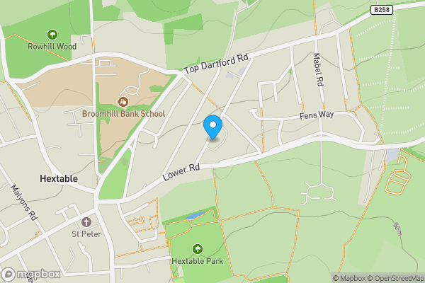 Map location for 57 Bower Road, Hextable, Swanley, Kent, BR8 7SF