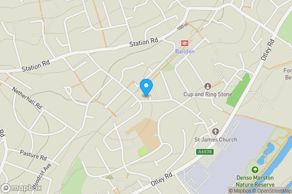 Map location for Kirklands Lane, Baildon, Baildon, BD17 6ED