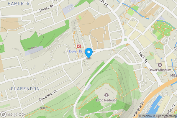 Map location for Connaught Hotel, 73 Folkestone Road, Dover, Kent, CT17 9RZ