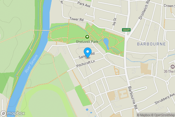 Map location for 37 Sandys Road, Worcester, Worcestershire, WR1 3HE