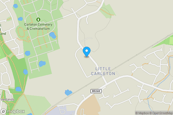 Map location for 307, Poulton-le-Fylde, Lancashire, FY6 7QT