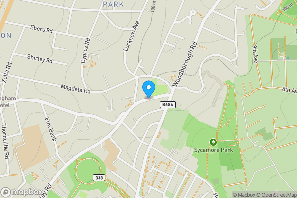 Map location for Mapperley Road, NOTTINGHAM, Nottinghamshire, NG3 5AS