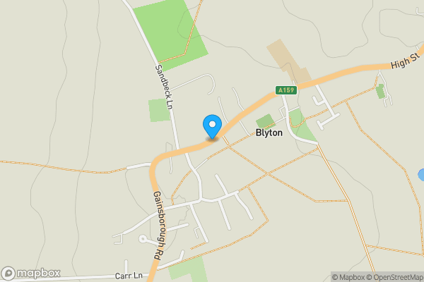 Map location for The Old Barns, High Street, Blyton, Gainsborough DN21 3JY