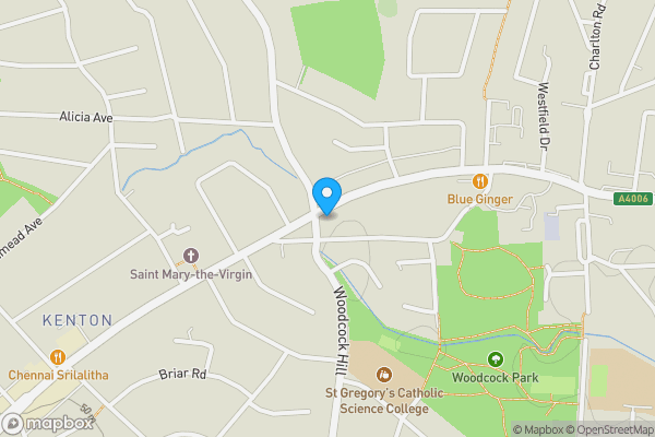 Map location for 2B Woodcock Hill, Harrow, Middlesex, HA3 0XR