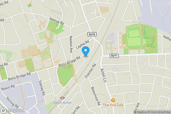 Map location for 59B Ramsay Road, London W3 8AZ