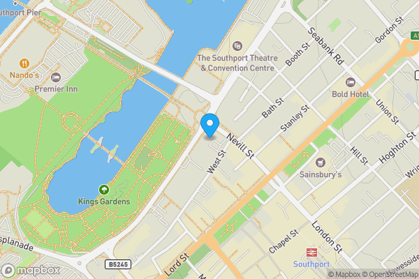 Map location for Flat 16, Maritime Court, Promenade, Southport, Merseyside PR8 1SP