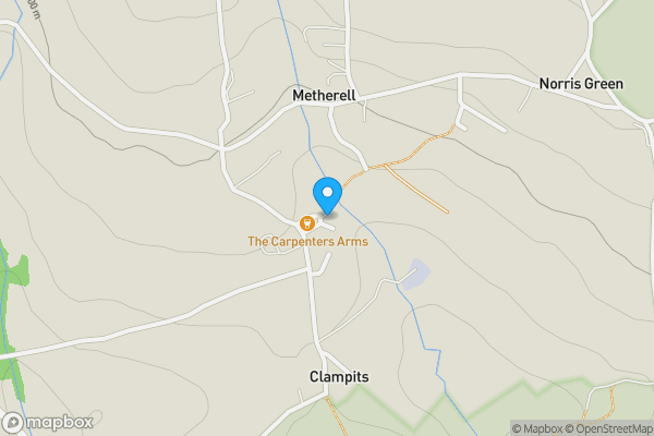 Map location for Carpenters Arms, Lower Metherell, Callington, Cornwall PL17 8BJ