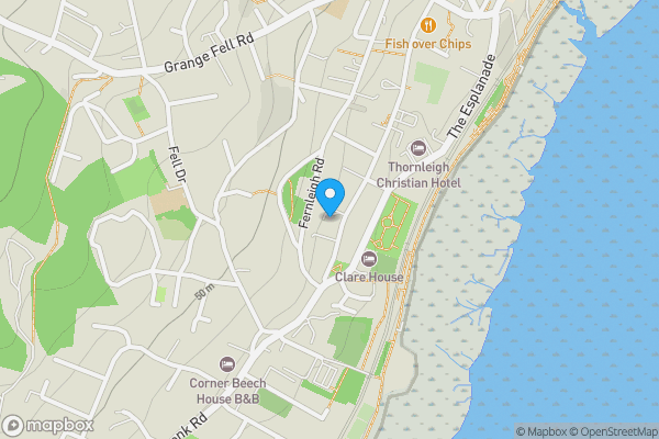 Map location for Garth House, Grange-Over-Sands, Cumbria, LA11 7HD