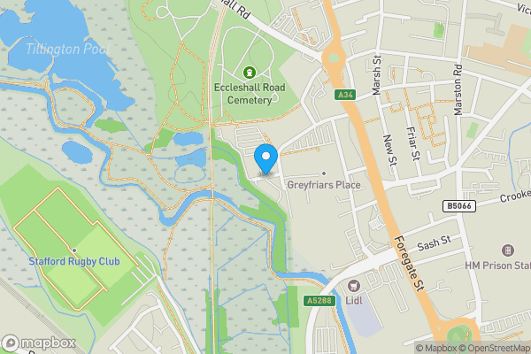 Map location for Units 7-11 Greyfriars Business Park Frank Foley Way, Stafford, Staffordshire, ST16 2ST