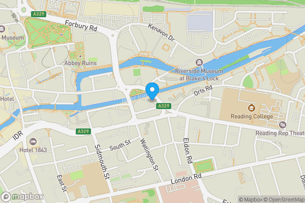 Map location for 14, Royal Court, Kings Road, Reading, RG1 4AE