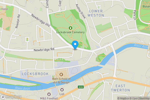 Map location for 10 Ashley Terrace, Newbridge, Bath, BA1 3DP 