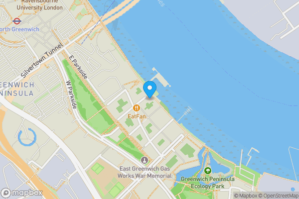 Map location for Flat 2 1 Pilot Walk, London, SE10 0UN