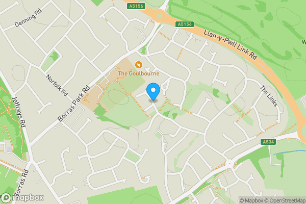 Map location for Overleigh Drive, WREXHAM, Clwyd, LL13 9RZ