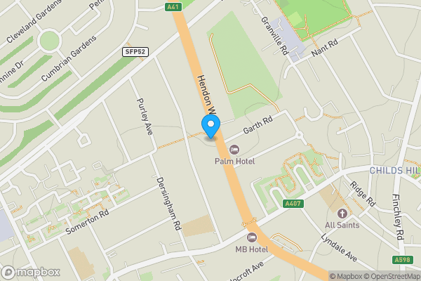 Map location for 63 Hendon Way, Cricklewood, London, NW2 2LX