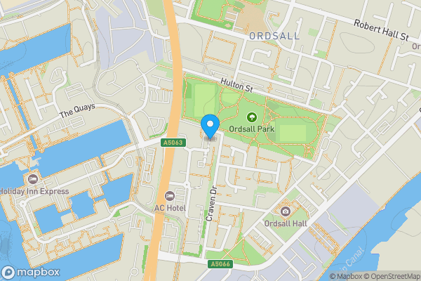 Map location for Apartment 328, Spinner House, 1A Elmira Way, Salford, M5 3LH