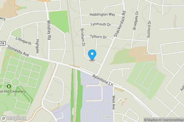 Map location for Brixham Drive, Wigston, Leicestershire, LE18 1BH