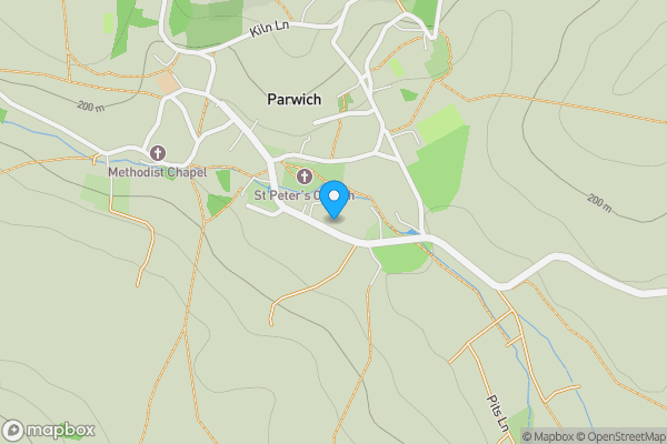 Map location for Church Gates Cottage, Parwich, Ashbourne, Derbyshire, DE6 1QL
