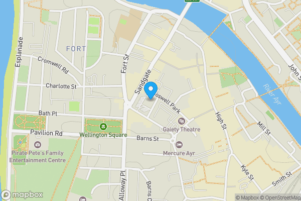 Map location for 4 Boswell Park, 35,000 Sq.Ft Former Cinema, Ayr, KA7 1NW