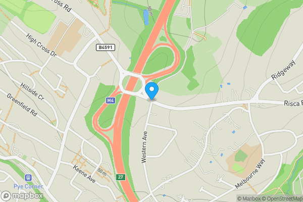 Map location for Glasllwch Crescent, Newport, Gwent, NP20 3SE