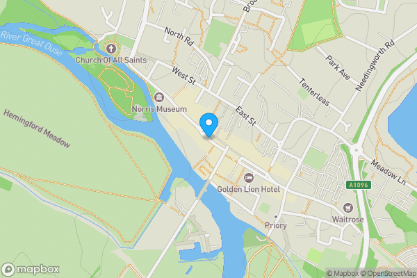 Map location for 8 Merryland, St. Ives PE27 5ED