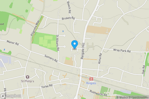 Map location for 83-85 Reigate Hill, Reigate, Surrey, RH2 9NF