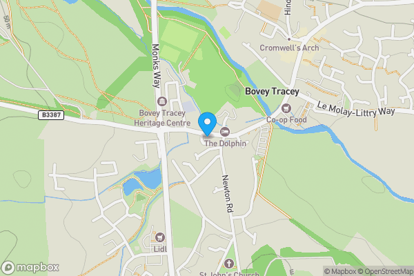 Map location for 14 Dartmoor Court, Bovey Tracey, Newton Abbot, TQ13 9FG