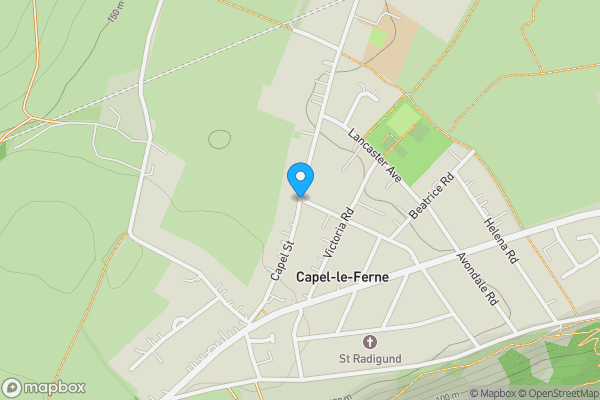 Map location for Capel Street, Folkestone, Kent, CT18 7LY