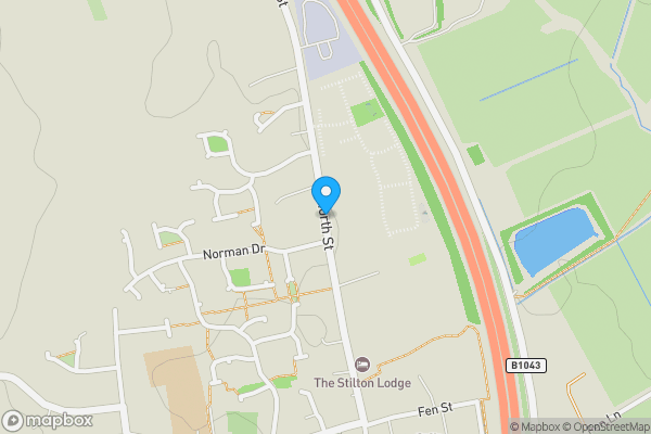 Map location for North Street, Peterborough, Cambridgeshire, PE7 3RP