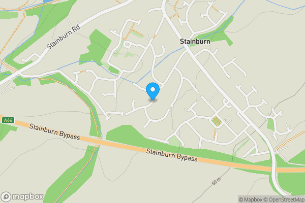 Map location for Land at Moorlands Drive, Stainburn, Cumbria, CA14 4UJ