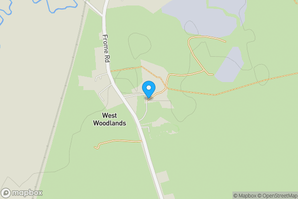 Map location for West Woodlands, Frome, Somerset, BA11