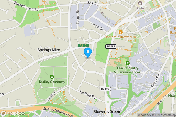 Map location for Junction Street, Dudley, West Midlands, DY2 8XT