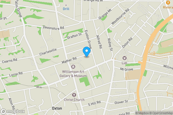 Map location for 1 Mather Road, Birkenhead, Prenton CH43 1TS