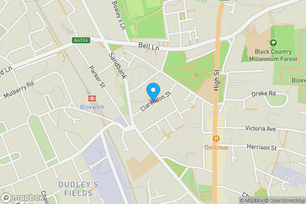 Map location for Clarendon Street, WALSALL, West Midlands, WS3 2HT