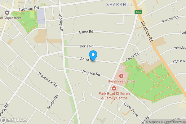 Map location for 31 Adria Road, Birmingham, West Midlands B11 4JL