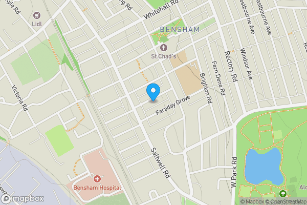 Map location for 30 Rayleigh Grove, Gateshead, Tyne And Wear, NE8 4QQ