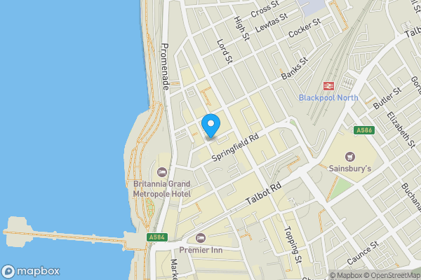 Map location for 10, Blackpool, Lancashire, FY1 1RW