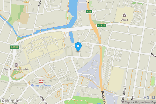 Map location for 10 Town Hall Street, Grimsby, North East Lincolnshire, DN31 1HN