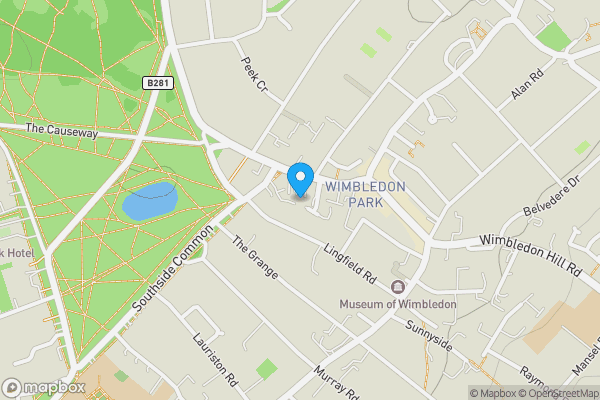 Map location for 35 High Street Wimbledon Village London SW19 5BY