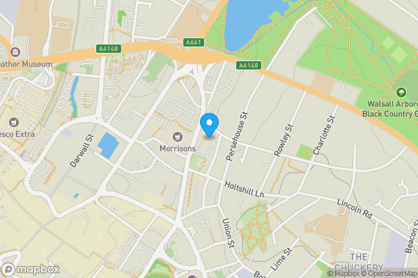 Map location for Wollaston Court, Lower Rushall Street, Walsall, WS1 2AF