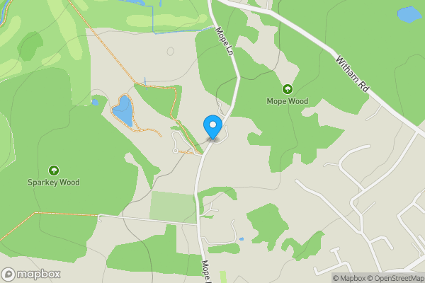 Map location for Mope Lane, Witham, Essex, CM8 3JP