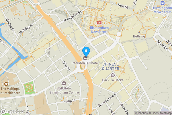 Map location for Flat 2408, Beetham Tower, 10 Holloway Circus, Birmingham, B1 1BA