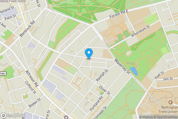 Map location for 4 Burns Avenue, Nottingham NG7 4DR