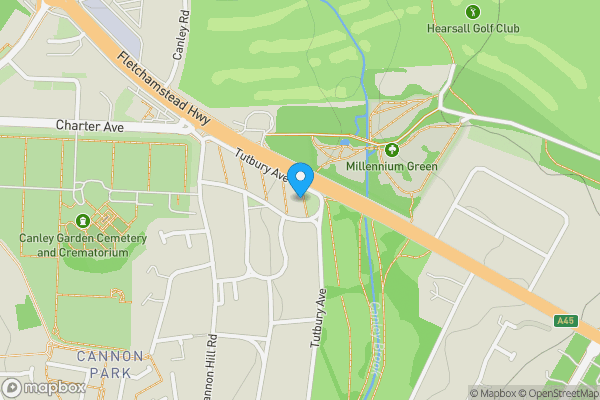 Map location for 85 Orlescote Road, Canley, Coventry, West Midlands CV4 7BG