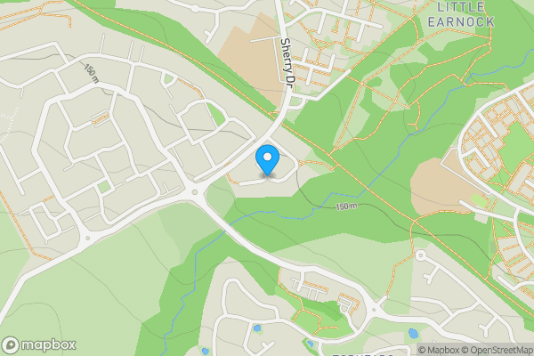 Map location for Plots adjacent to Brora Crescent, Hamilton, Lanarkshire ML3 8LF