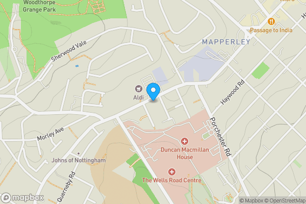 Map location for 742 Woodborough Road, Nottingham, Nottinghamshire, NG3 5GJ