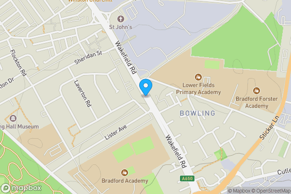 Map location for Wakefield Road, Bradford, West Yorkshire, BD4 7PR